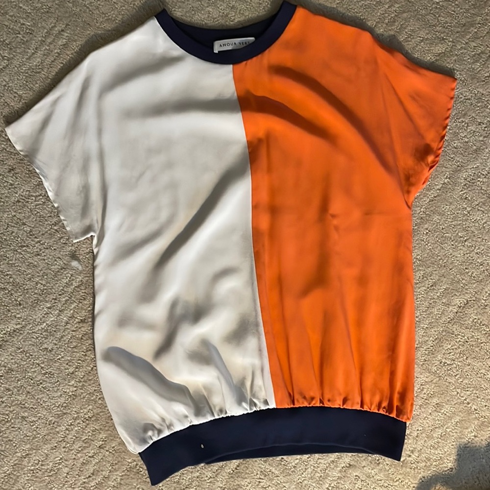 Silk t-shirt.